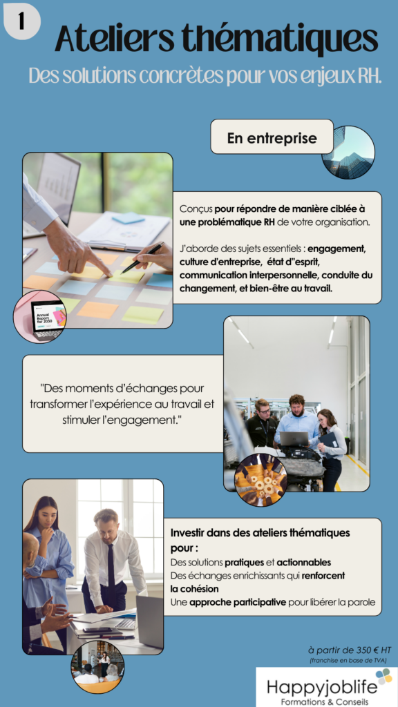 Ateliers thématique happyjoblife
